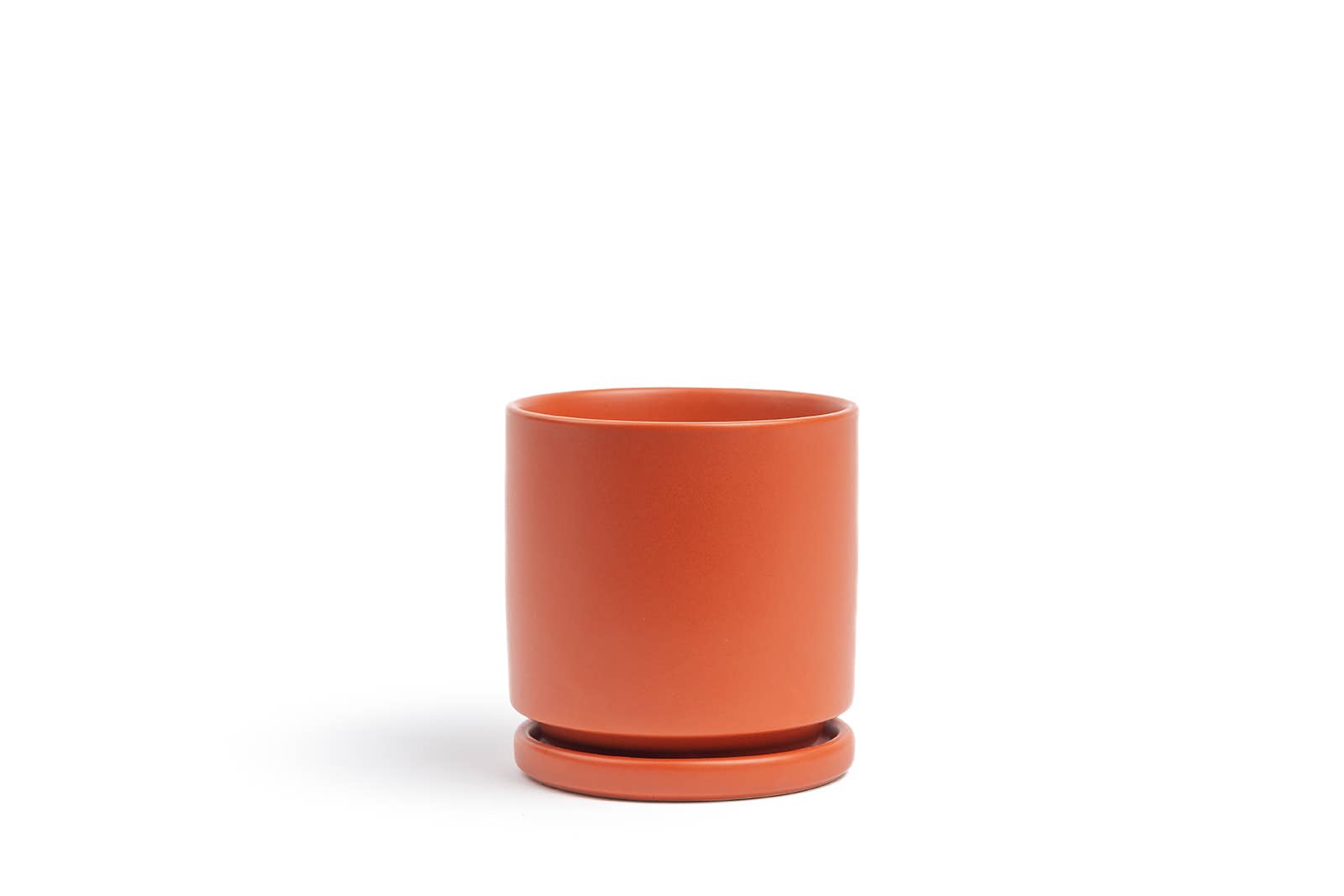 Momma Pots - 10.5" Gemstone Cylinder Pots with Water Saucers: Granite
