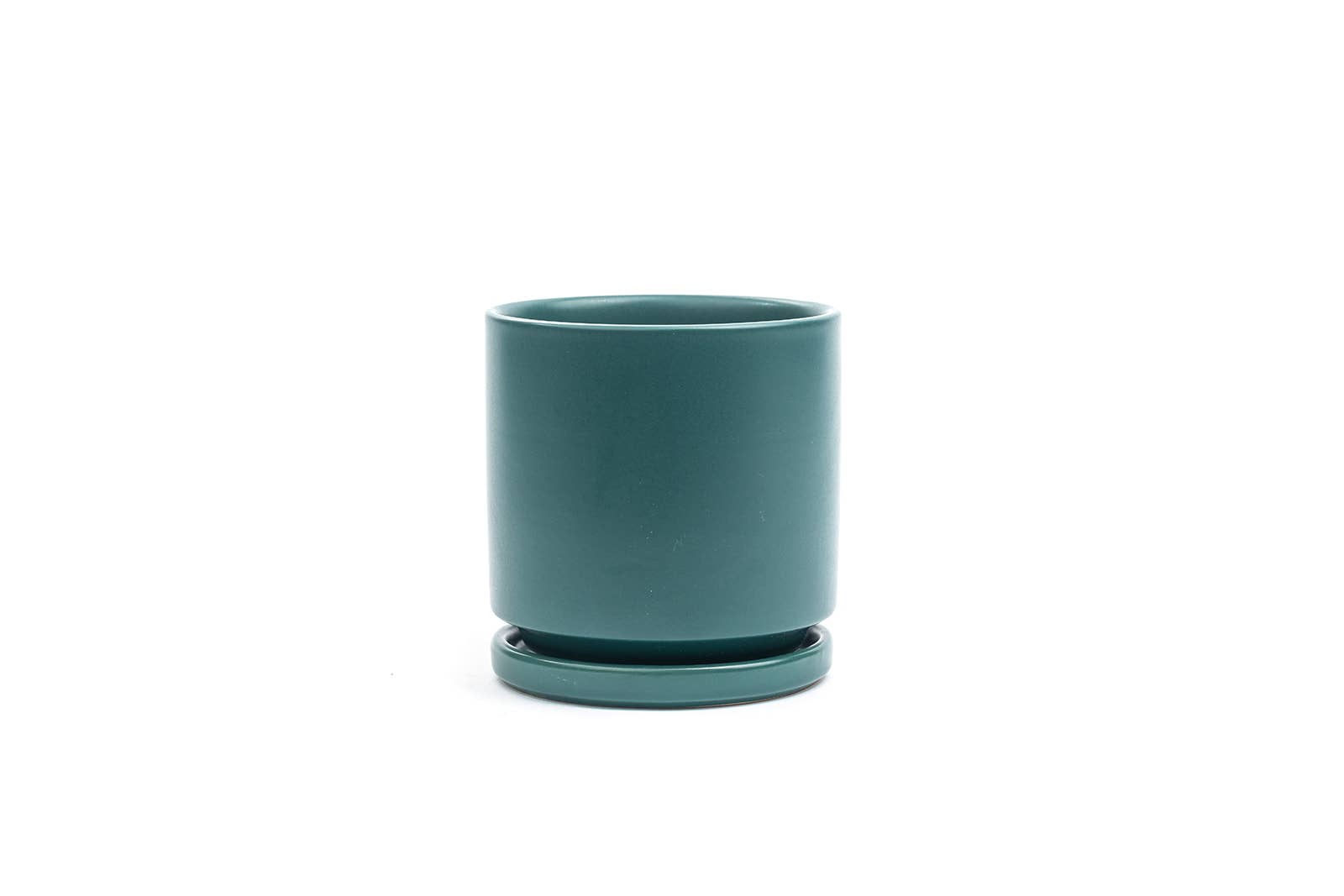 Momma Pots - 10.5" Gemstone Cylinder Pots with Water Saucers: Stone