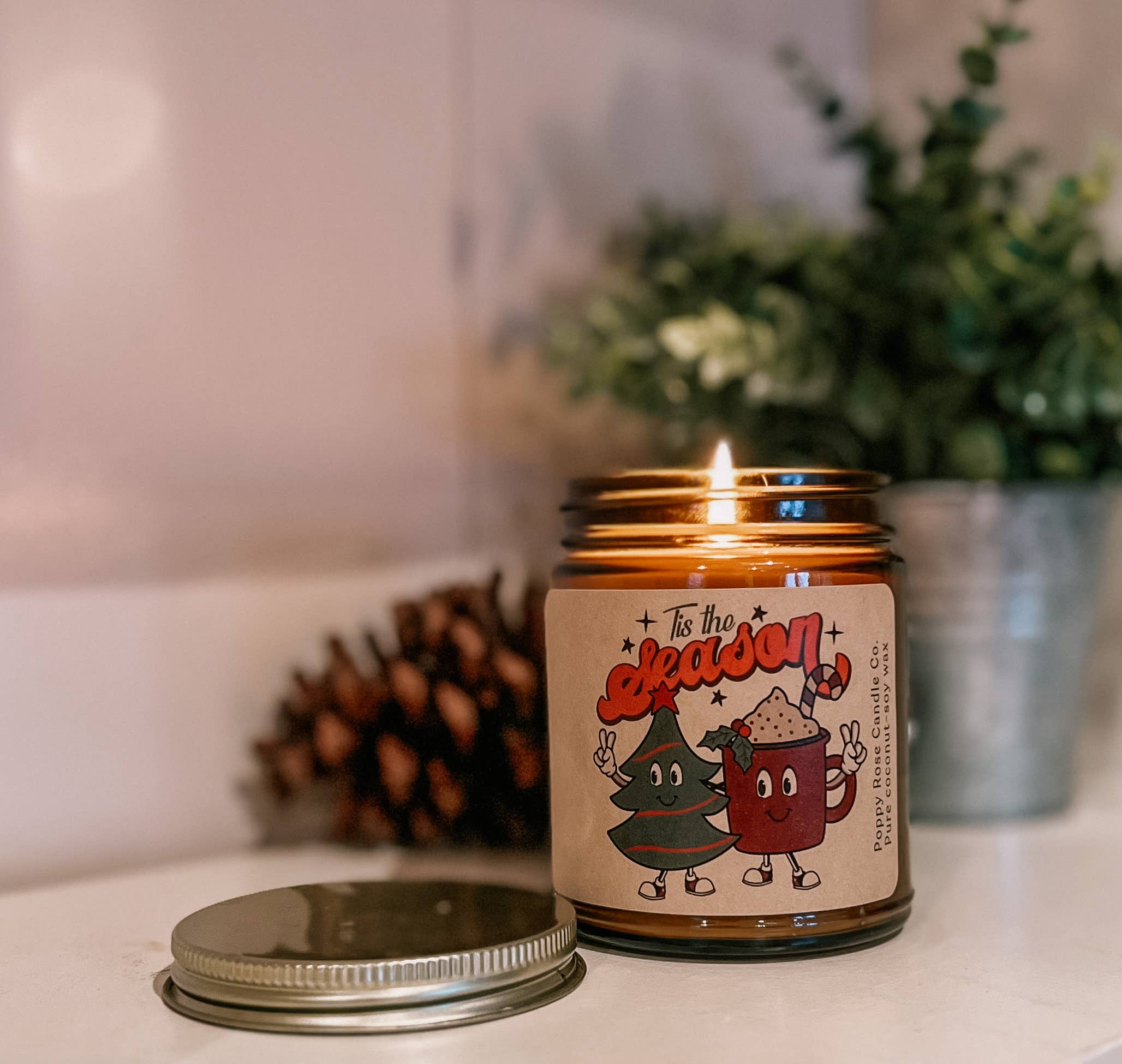 Poppy Rose Candle Co. - Tis The Season - Christmas holiday winter candle