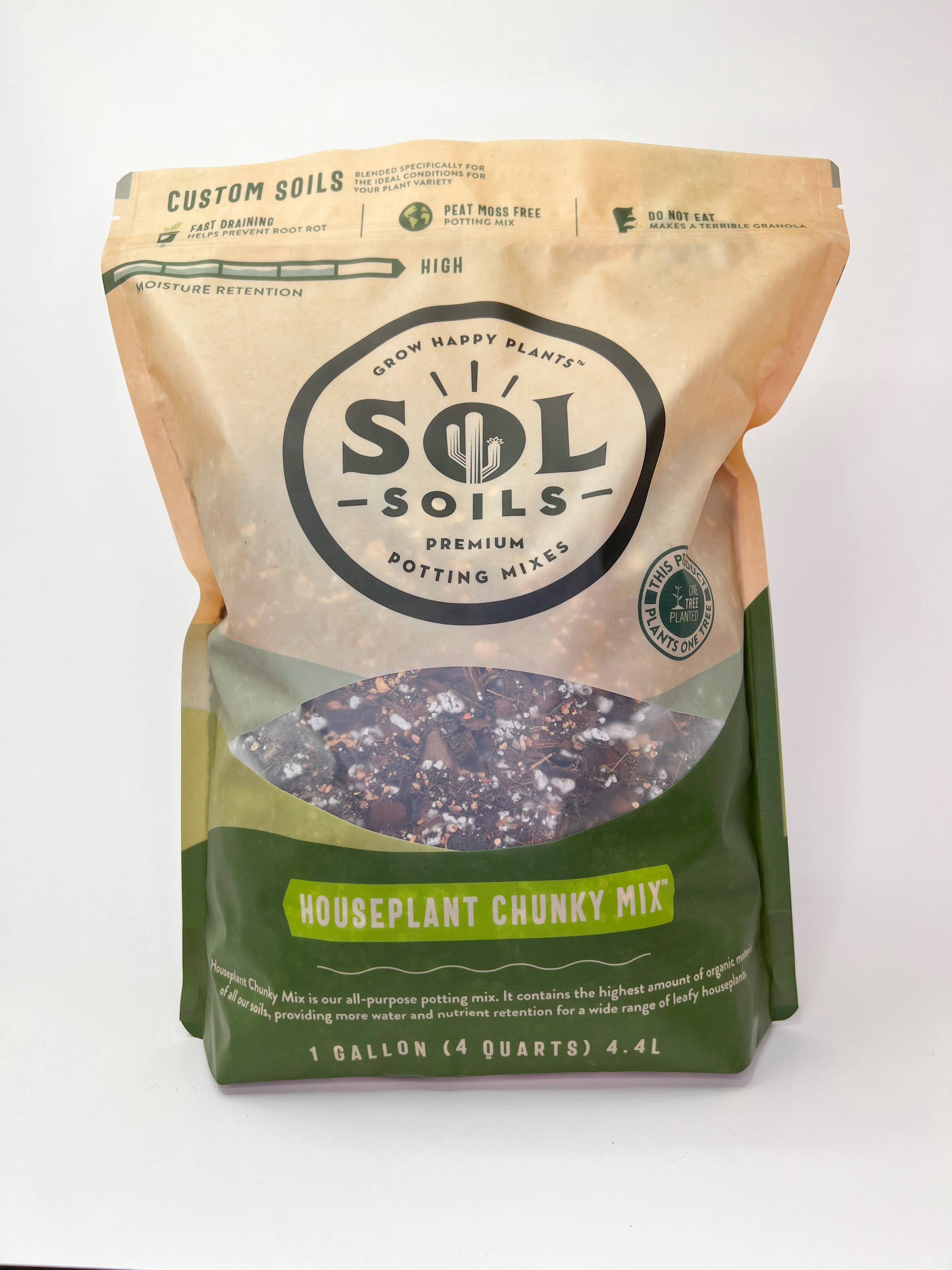 Sol Soils - Soil (1Gal) Houseplant Chunky Mix
